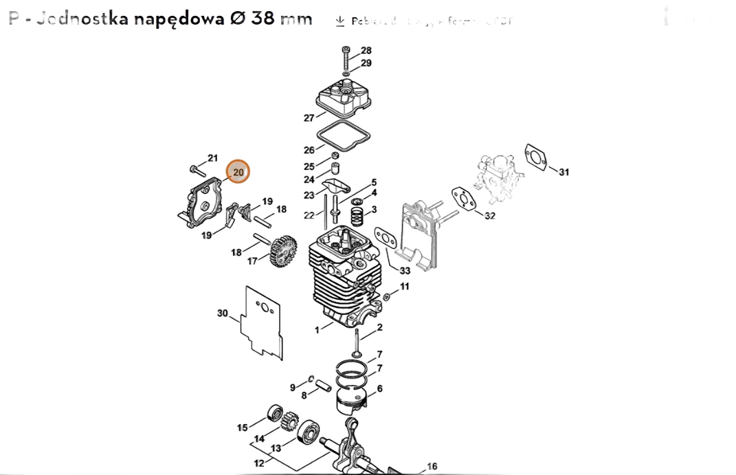 Stihl - 4180-038-1300 - Abdeckung
