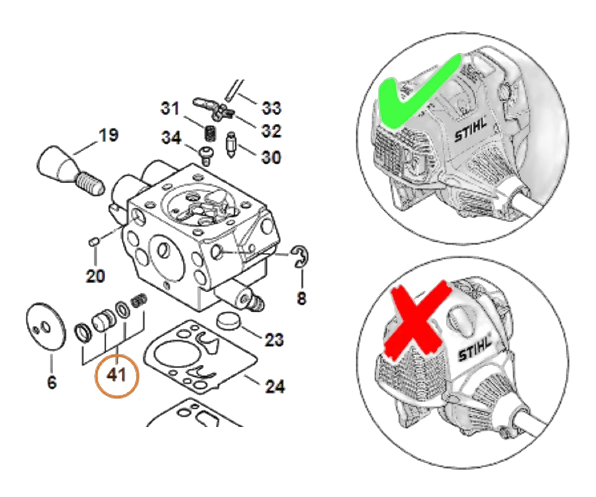 Stihl - 4180-120-9704 - Pumpenkolbensatz