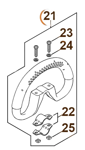 Stihl - 4180-790-3406 - Kantengriff