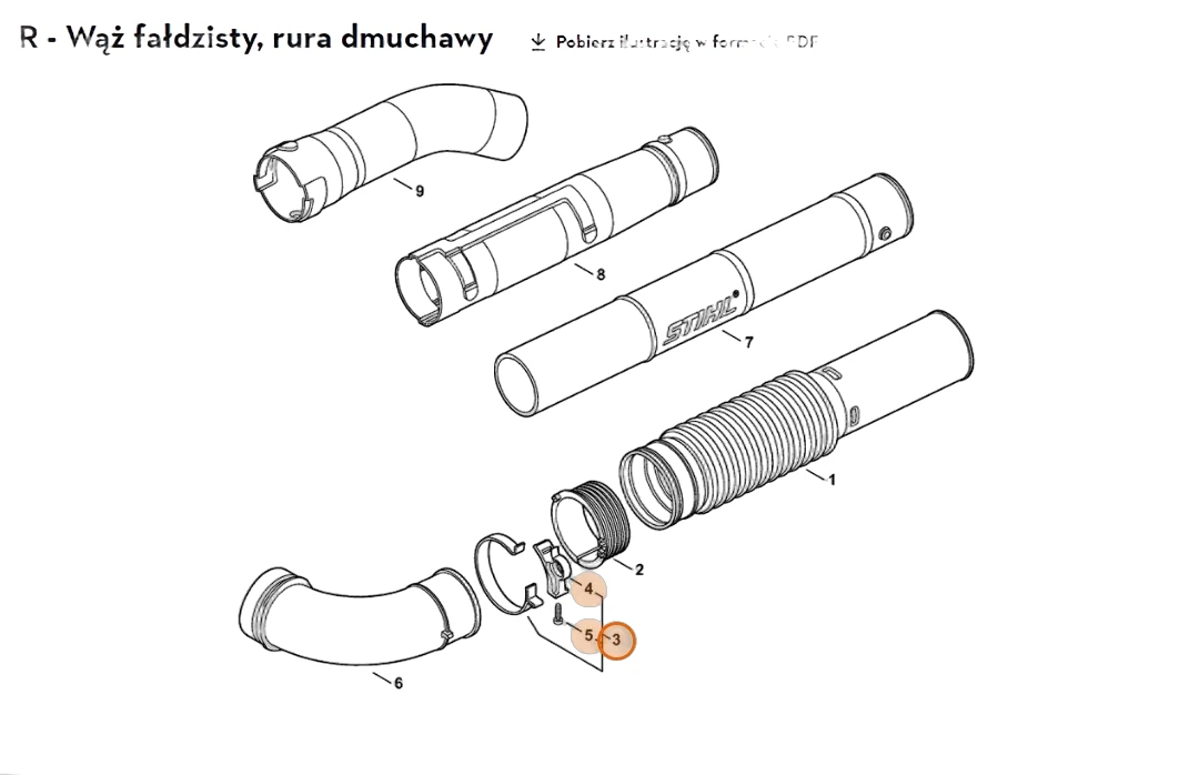 Stihl - 4203-700-7100 - Klemmband