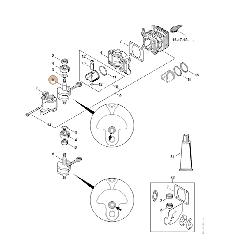 Stihl - 4228-030-0402 - Kurbelwelle
