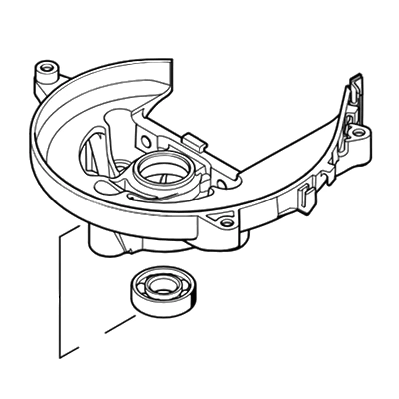 Stihl - 4237-020-2604 - Kurbelgehäusehälfte, Seite