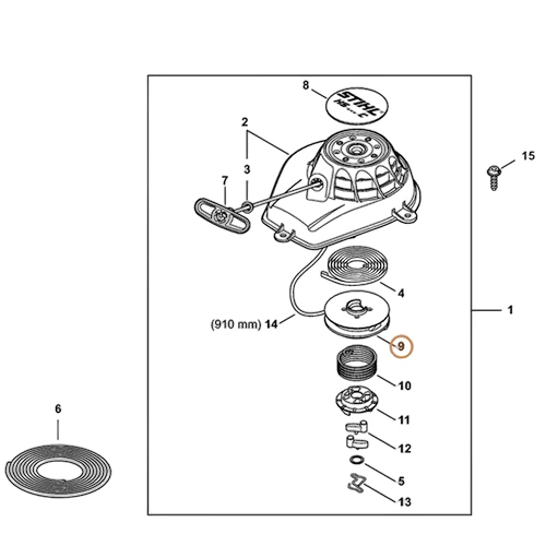 Stihl - 4237-195-0401 - Seilrolle