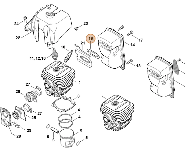 Stihl - 4238-149-0600 - Auspuffdichtung