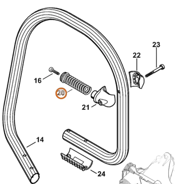 Stihl - 4238-790-8302 - Feder AV