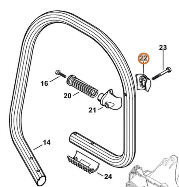 Stihl - 4238-791-0900 - Klemmabdeckung