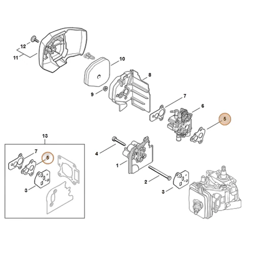 Stihl - 4242-129-0901 - Dichtung
