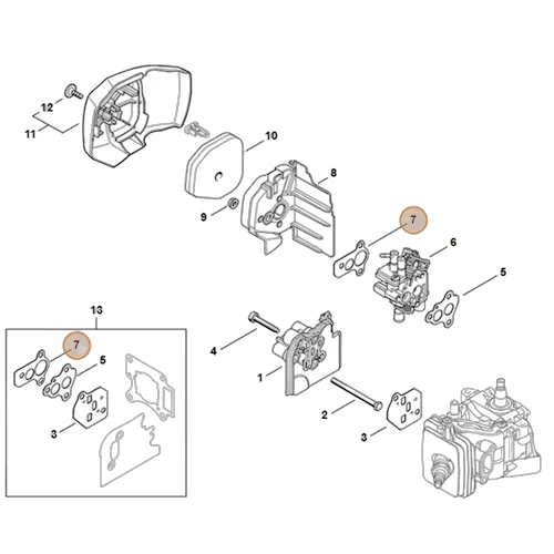 Stihl - 4242-129-0902 - Dichtung