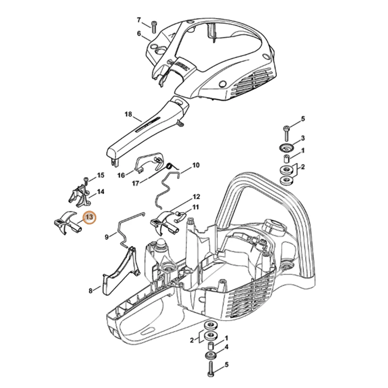 Stihl - 4242-182-0900 - Schaltwelle