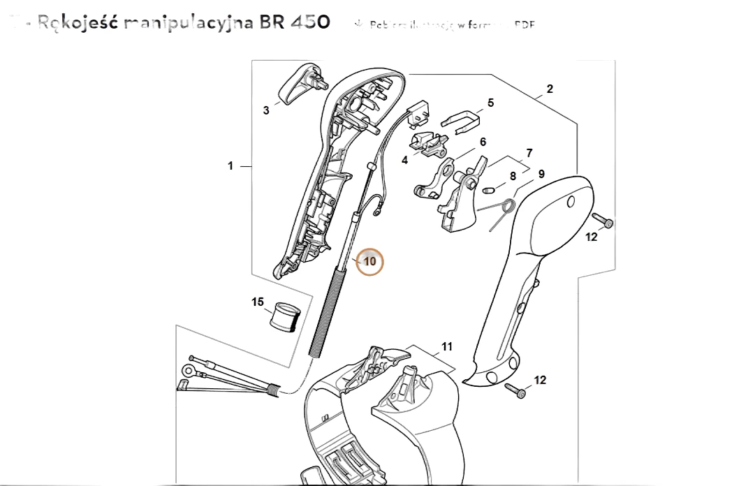 Stihl - 4244-180-1105 - Hauptgaszug