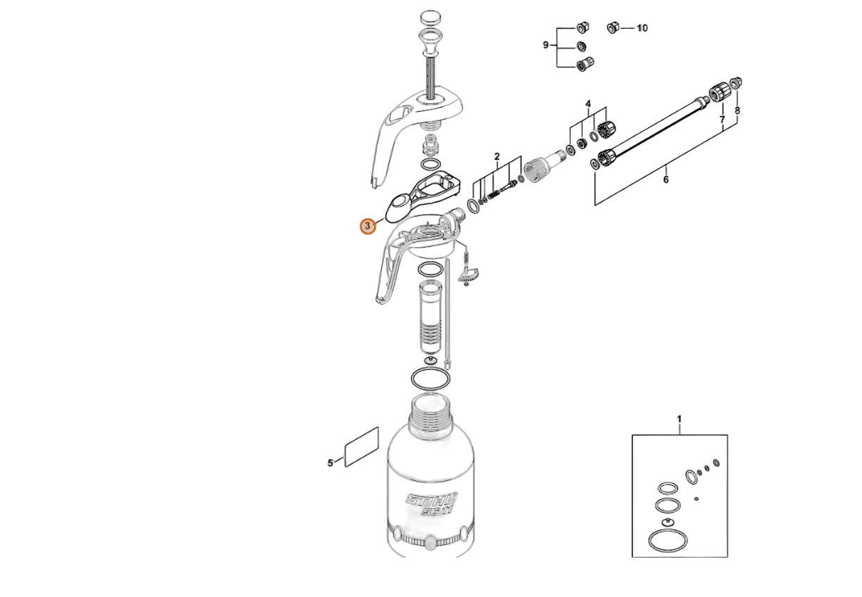 Stihl - 4255-502-1500 - Hebel