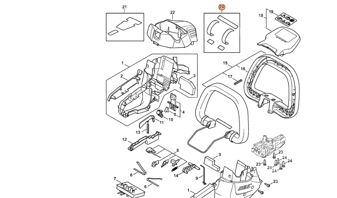 Stihl - 4521-007-1600 - Dichtungssatz