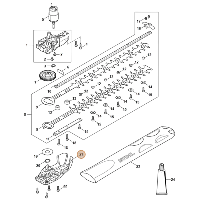 Stihl - 4521-640-5800 - Getriebedeckel