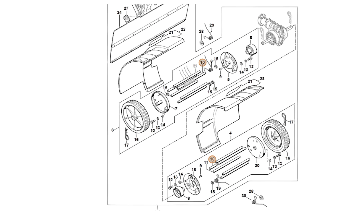 Stihl - 4601-703-9100 - Rohr