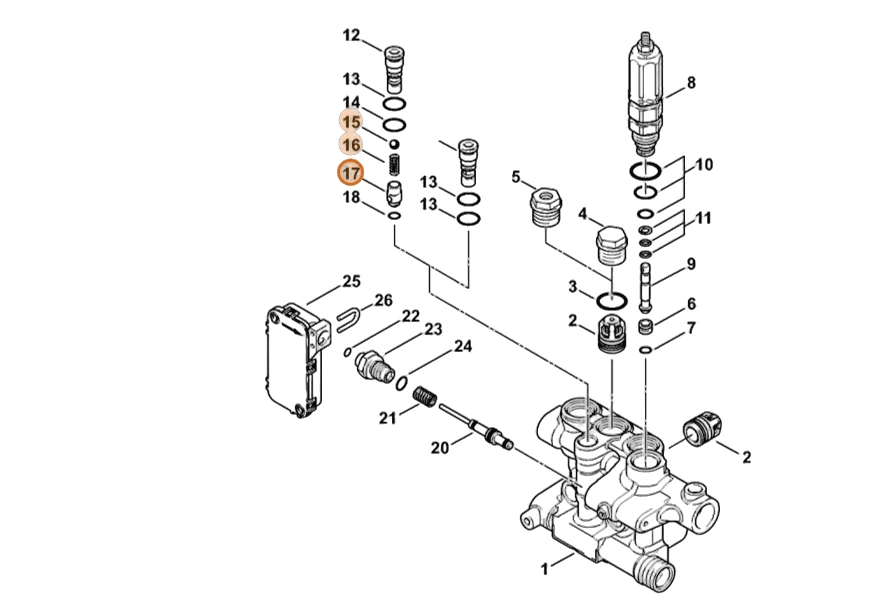 Stihl - 4757-510-3400 - Ventilsitz
