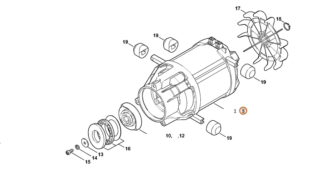 Stihl - 4769-600-0200 - Elektromotor 230 V/50 Hz