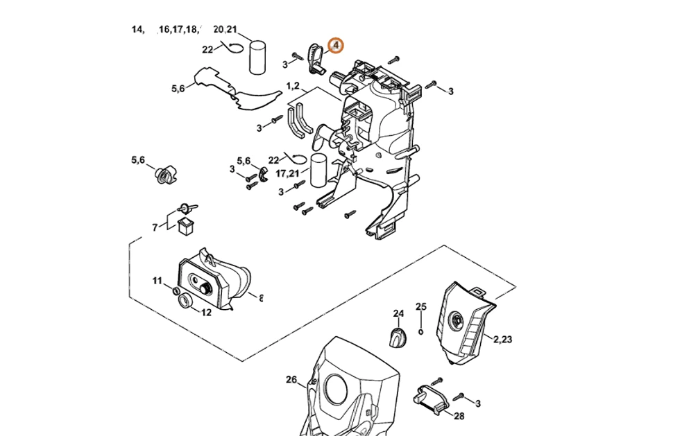 Stihl - 4776-792-2400 - Kabelhalterung