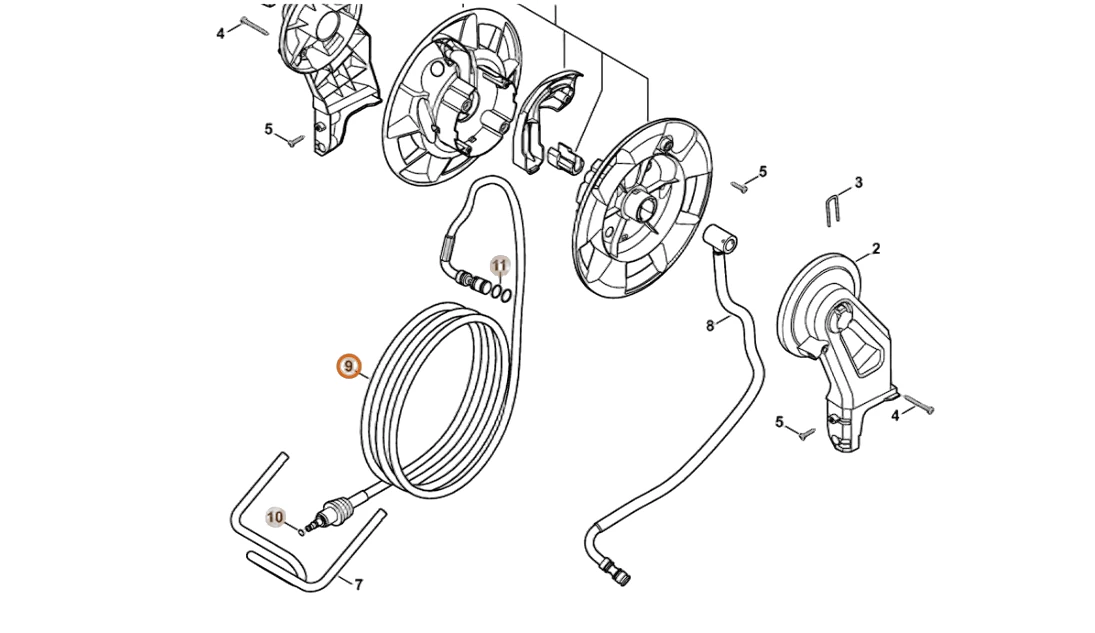 Stihl - 4915-500-0827 - Hochdruckschlauch DN 6, 9 m