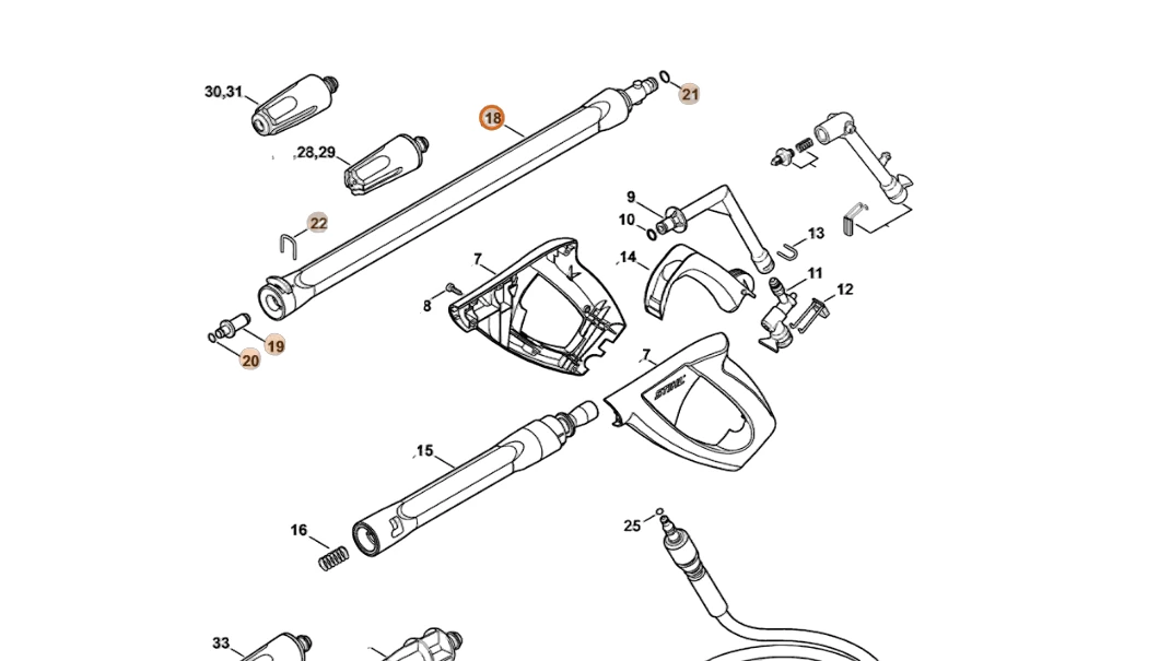 Stihl - 4915-500-0929 - Sprühlanze