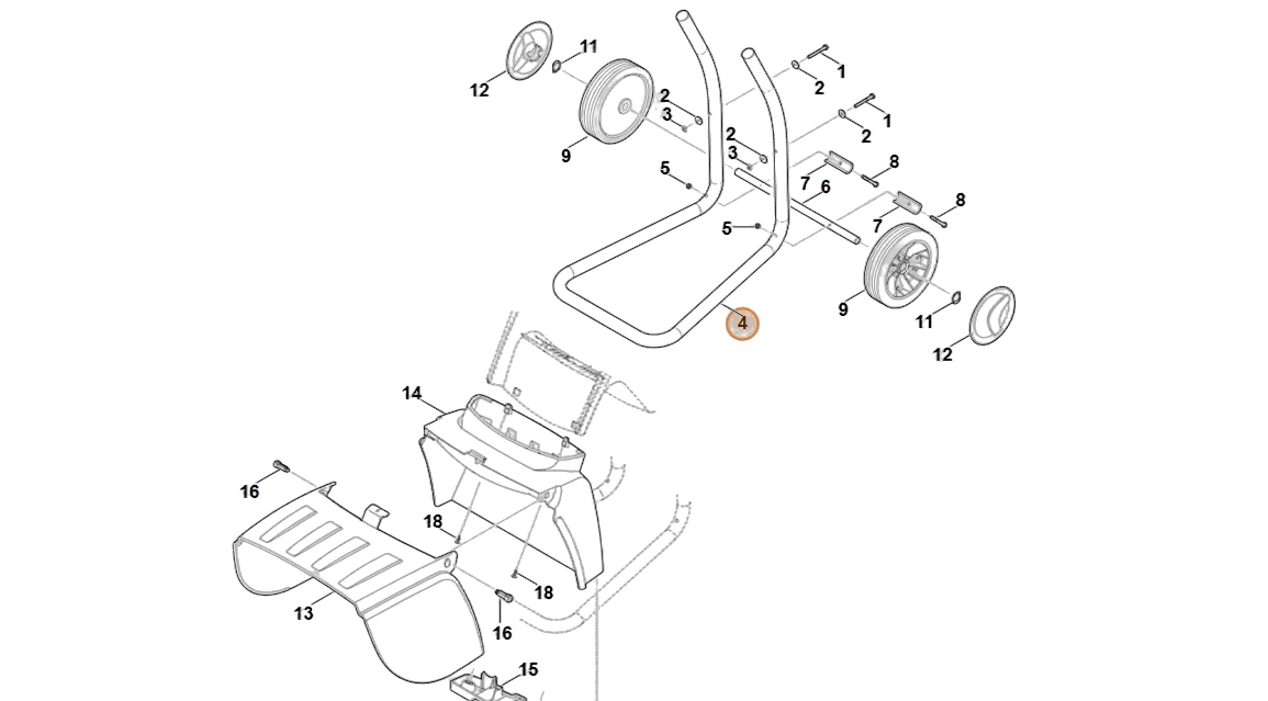 Stihl - 6008-703-2301 - Rohrrahmen