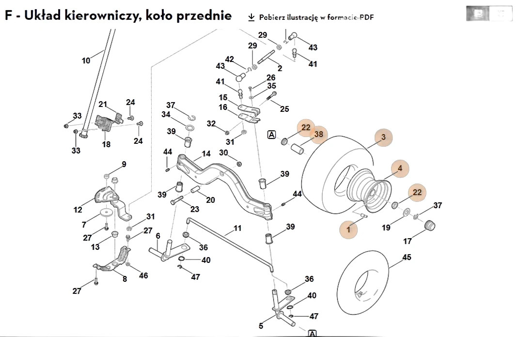 Stihl - 6140-700-0400 - Rad komplett 13 Zoll