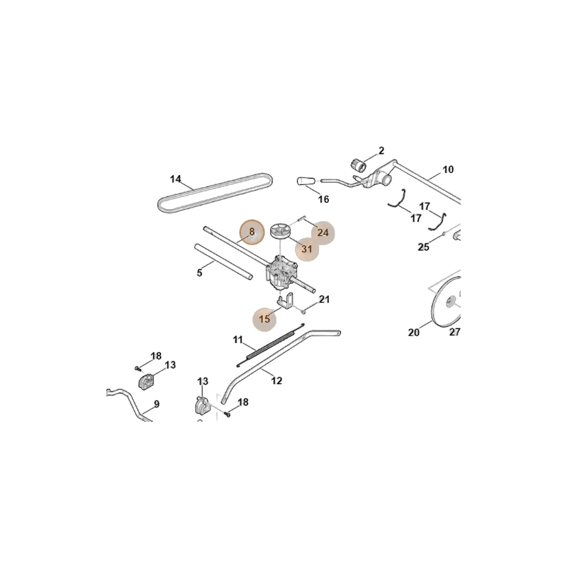 Stihl - 6350-007-1001 - Getriebesatz