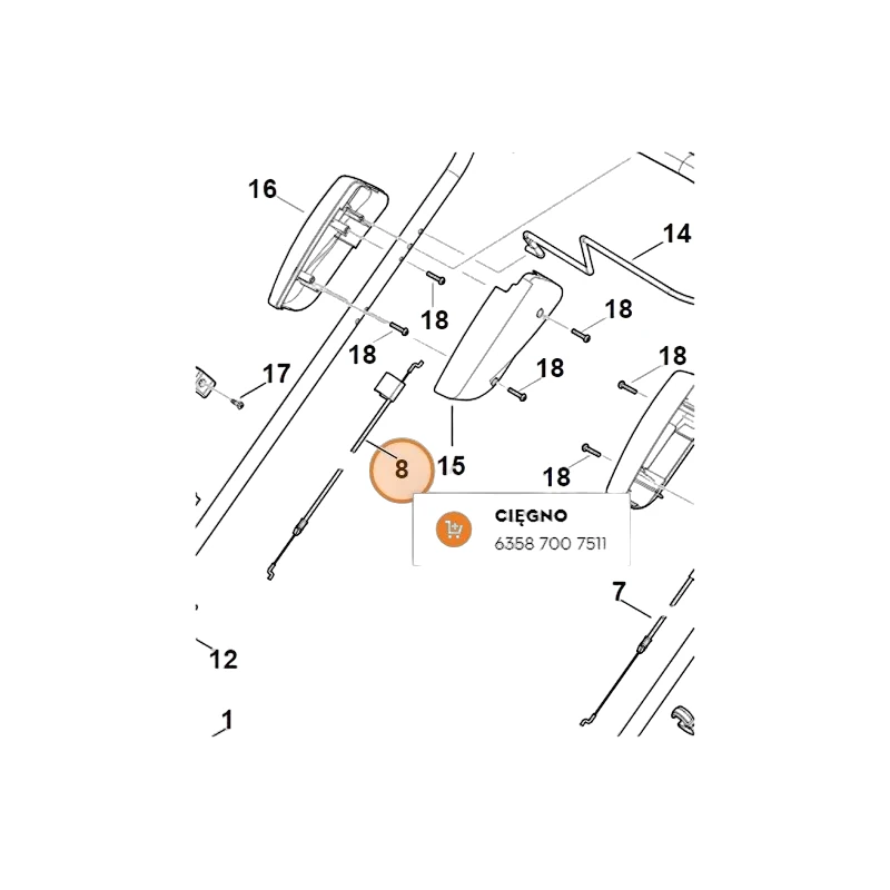 Stihl - 6358-700-7511 - Kabel