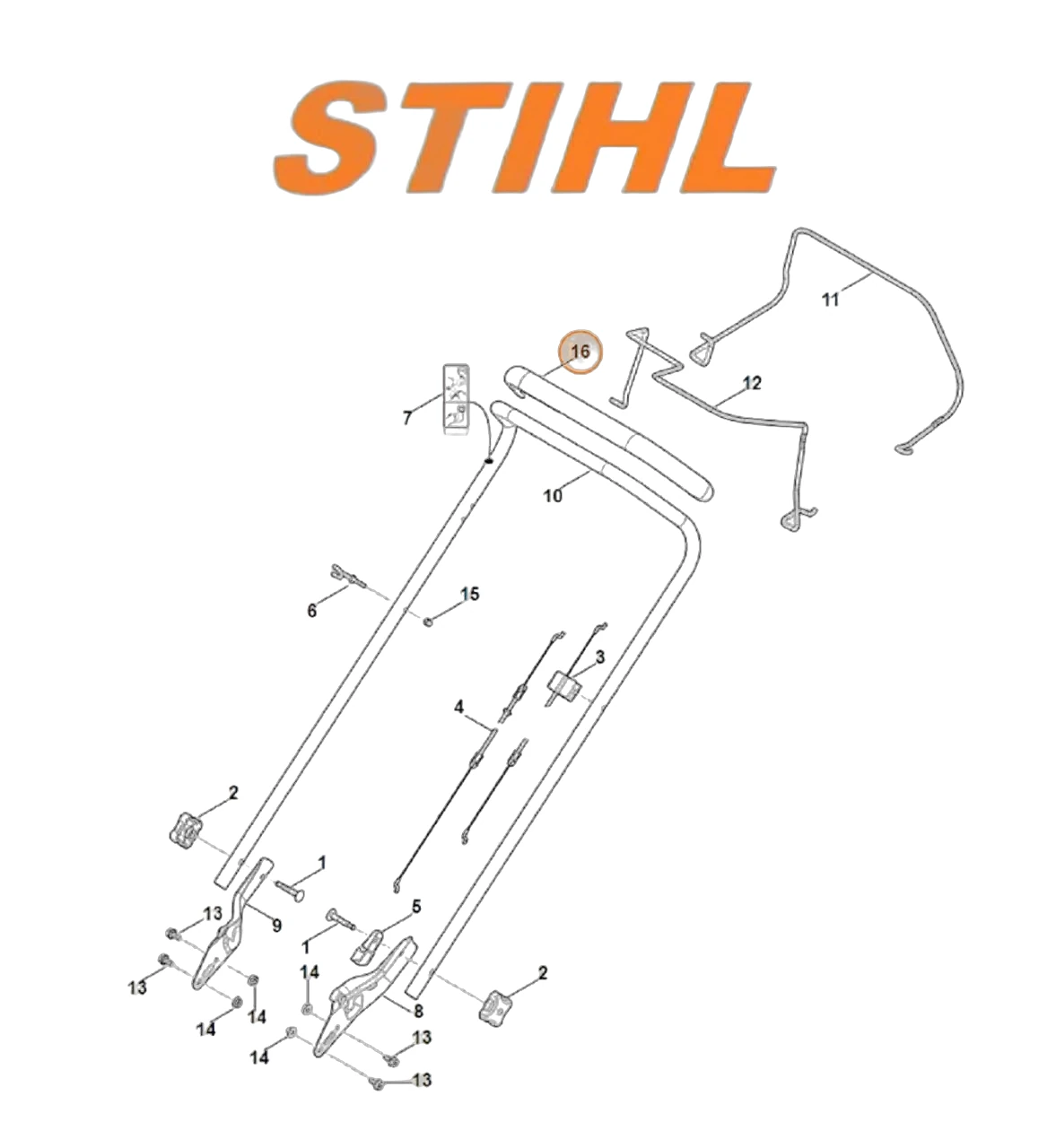 Stihl - 6364-790-0500 - Griff