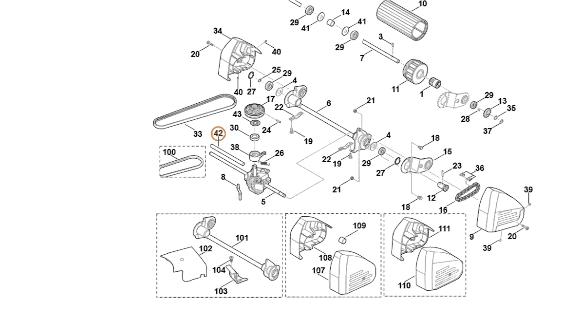 Stihl - 6375-706-3300 - Rohr