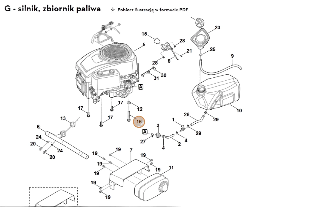Stihl - 9018-318-2511 - Sechskantschraube M10x75