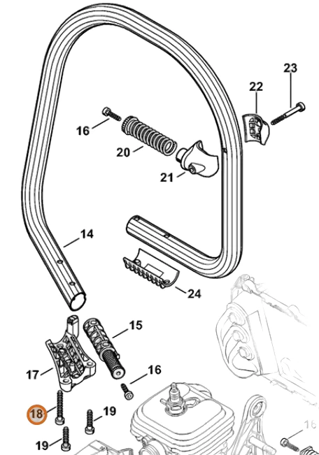 Stihl - 9074-478-4705 - Zylinderkopfschraube IS-P6x40