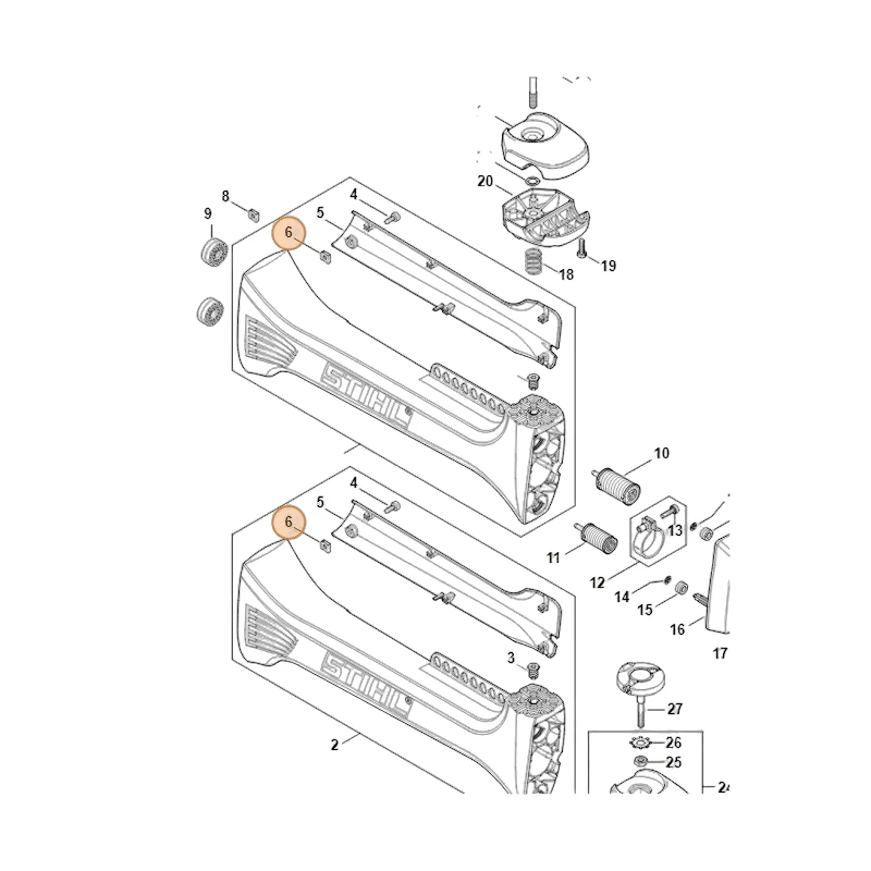 Stihl - 9286-620-9821 - Gewindeklammer für selbstbohrende Schrauben 4.8