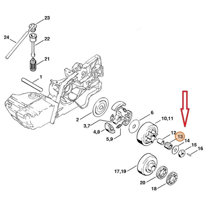 Stihl - 9512-933-4030 - Nadelkranz 15x18x17