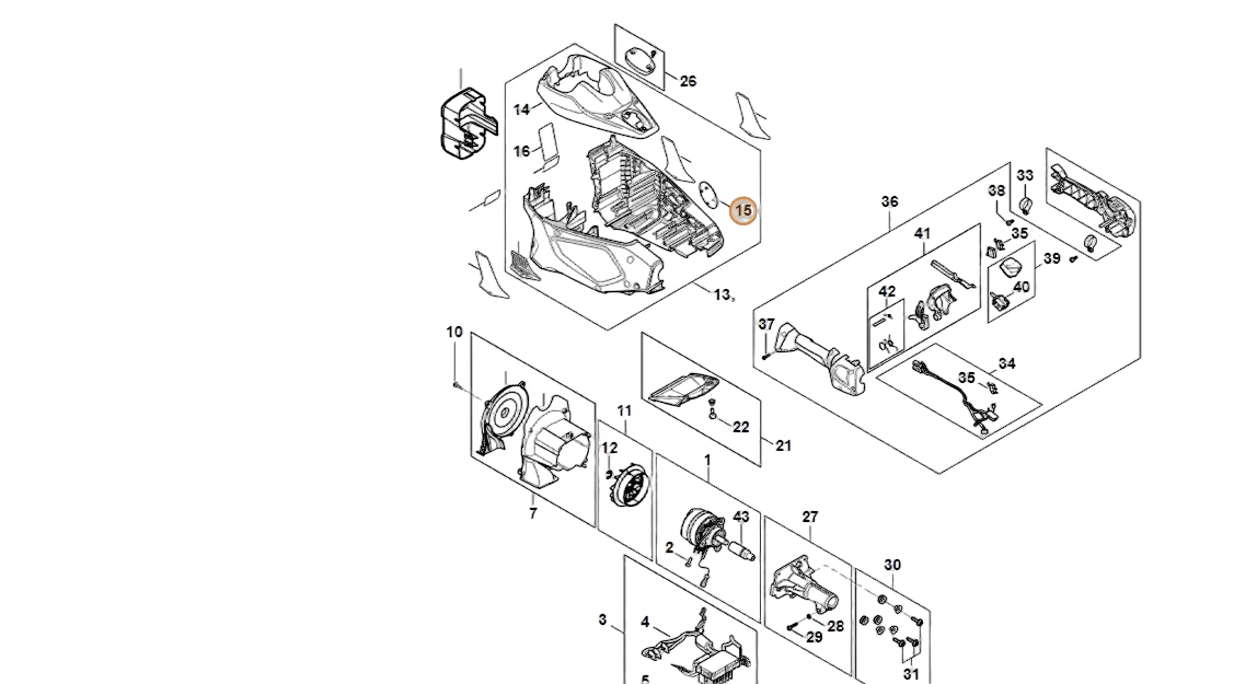 Stihl - FA02-967-1500 - Gerätetypenschild KMA 135
