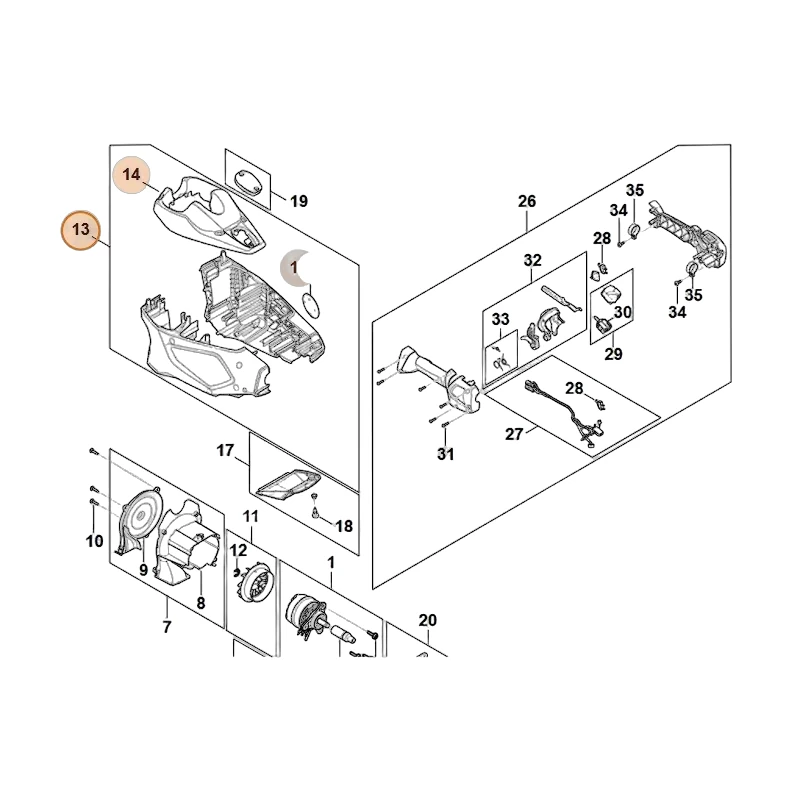 Stihl - HA04-600-0802 - Motorgehäuse