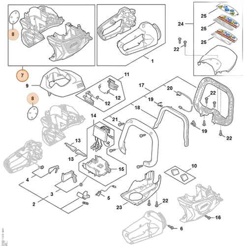 Stihl - HA07-600-0800 - Motorgehäuse