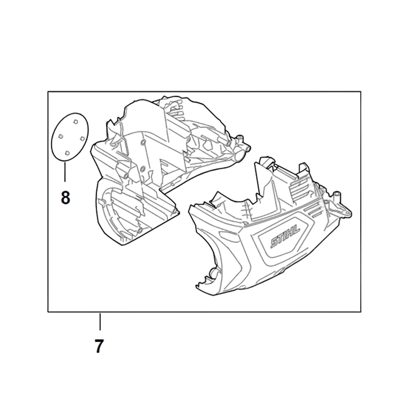 Stihl - HA07-600-0800 - Motorgehäuse