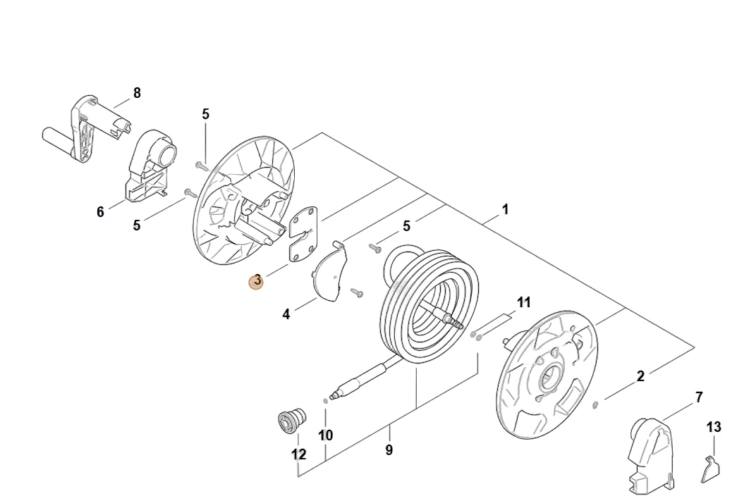 Stihl - RE01-793-1801 - Schlauchführung