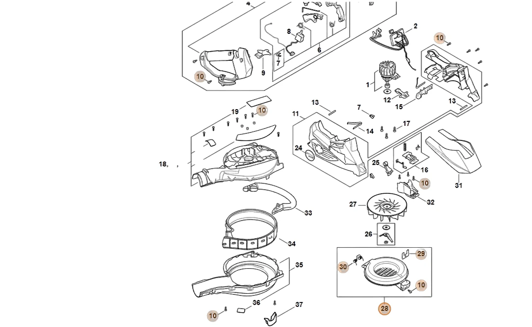 Stihl - SA02-760-8100 - Schutzgitter