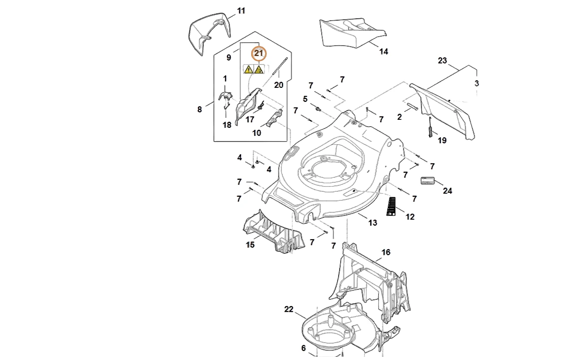 Stihl - WA41-967-7200 - Warnschild
