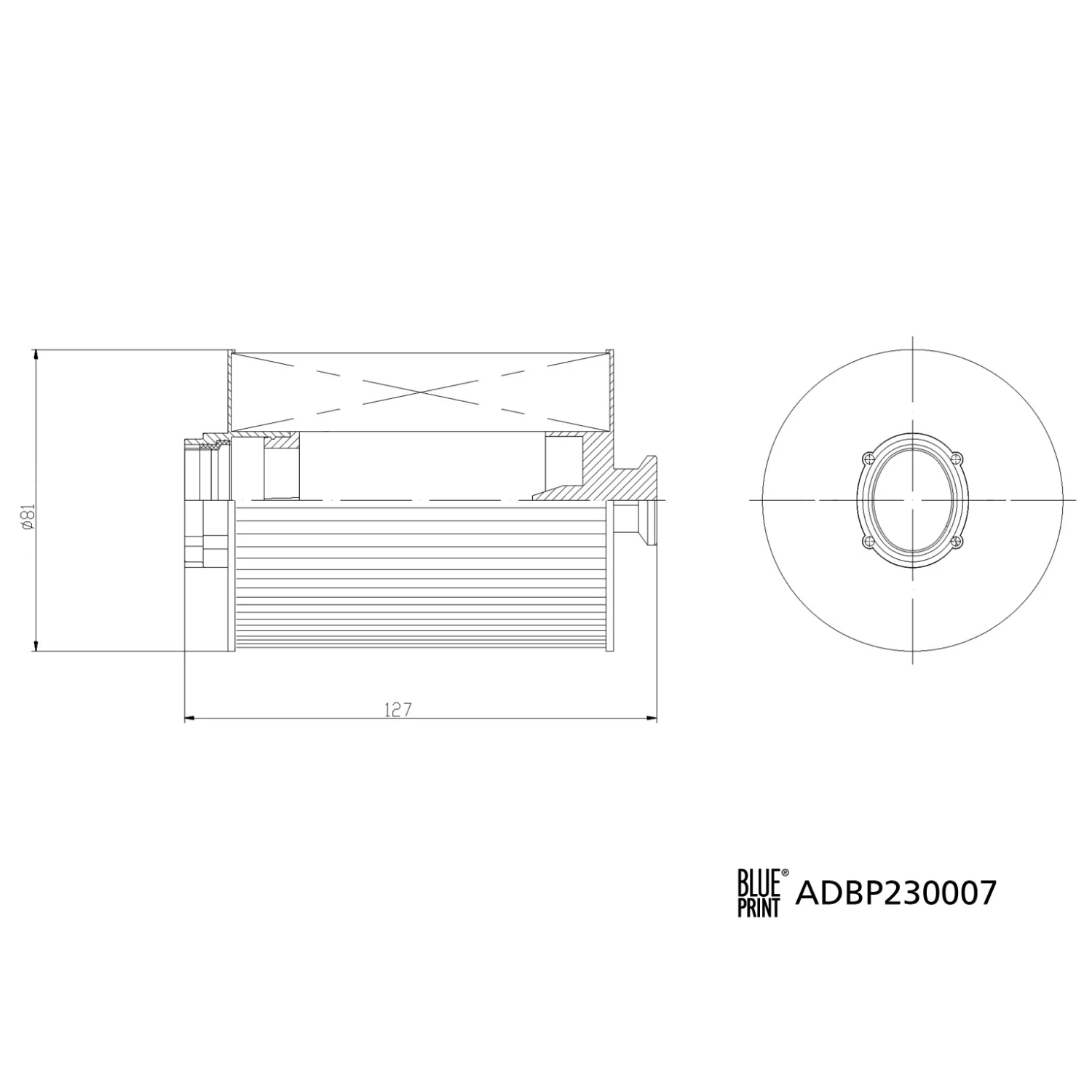 Blue Print - ADBP230007 - Kraftstofffilter