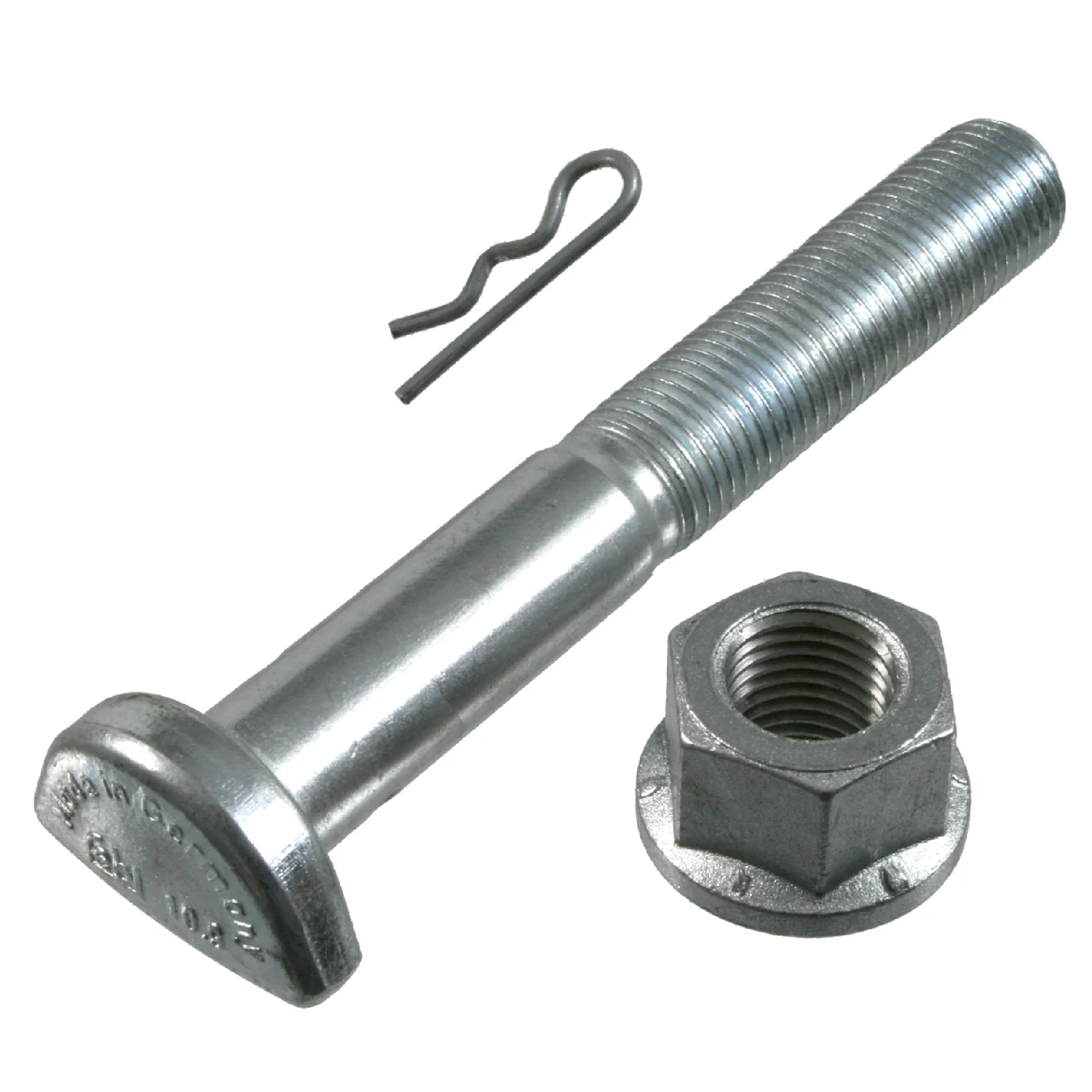 Febi Bilstein - 03527 - Flachrundschraube, mit Radmutter und Vorsteckfeder