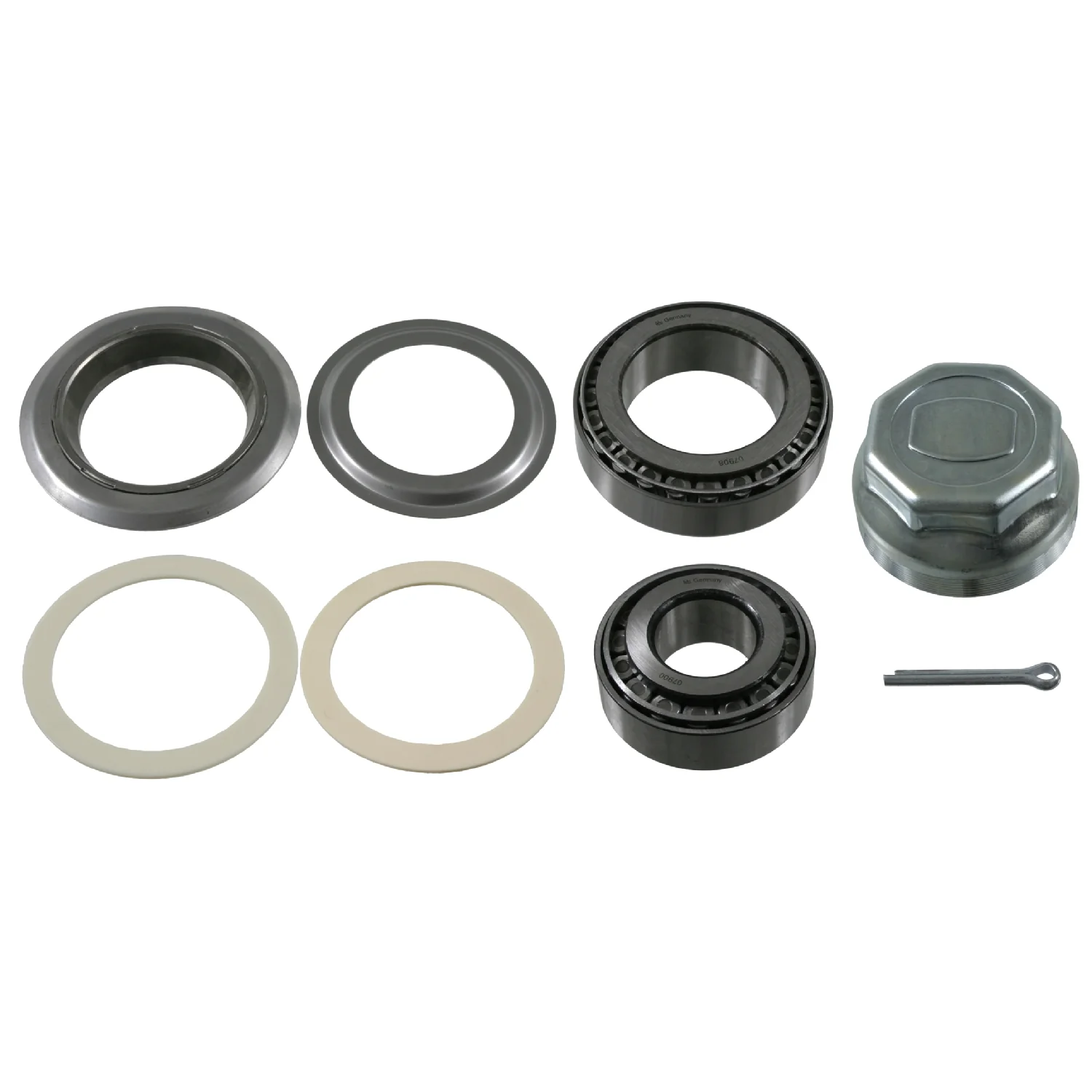 Febi Bilstein - 07406 - Radlagersatz, mit Dichtungen, Splint und Staubkappe