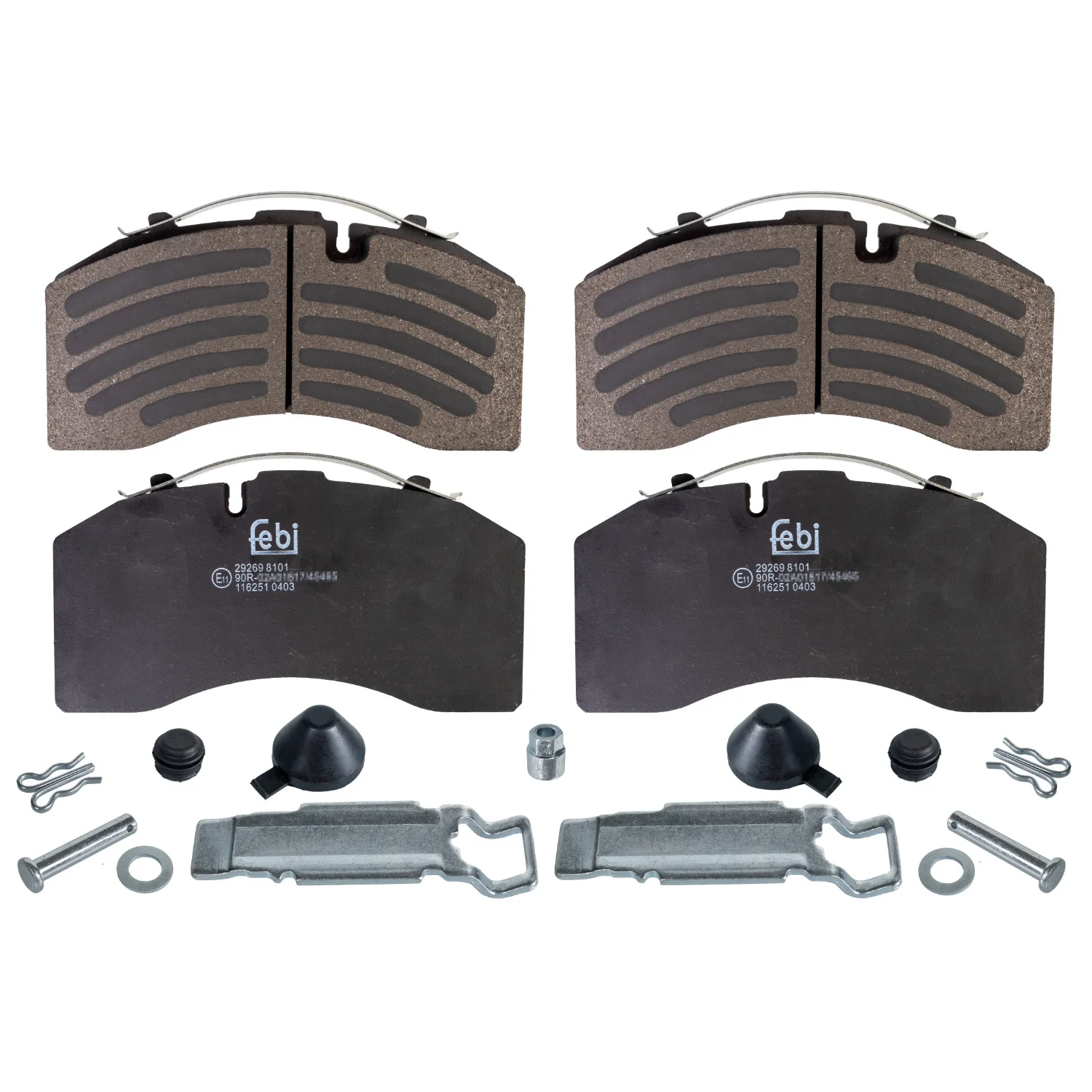 Febi Bilstein - 116251 - Bremsbelagsatz, mit Befestigungsmaterial