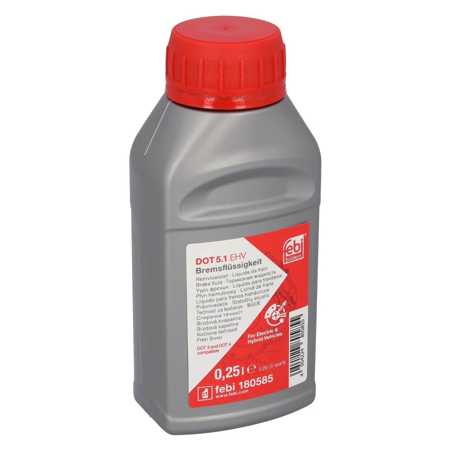 Febi Bilstein - 180585 - Bremsflüssigkeit, DOT 5.1 EHV