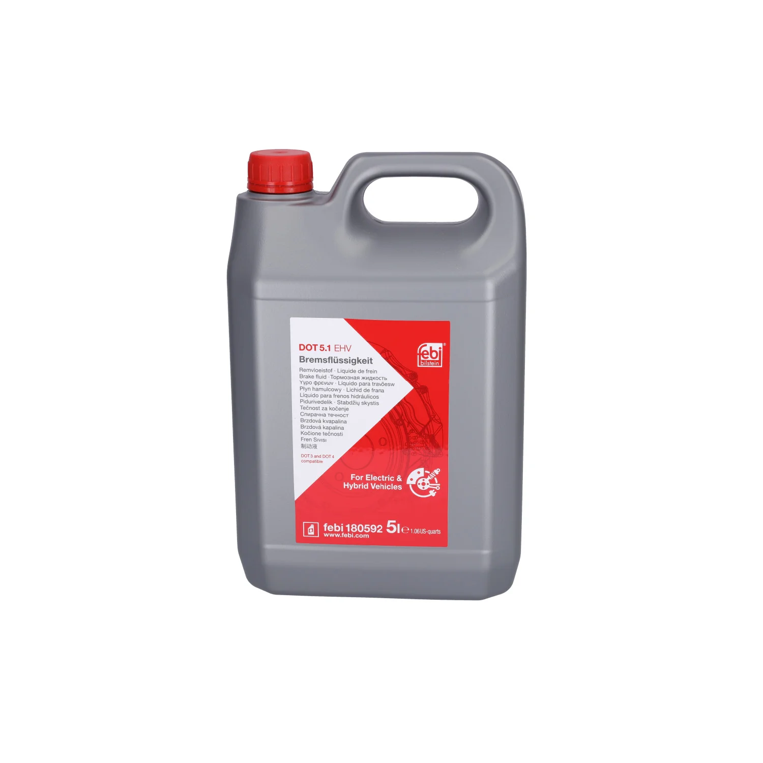 Febi Bilstein - 180592 - Bremsflüssigkeit, DOT 5.1 EHV