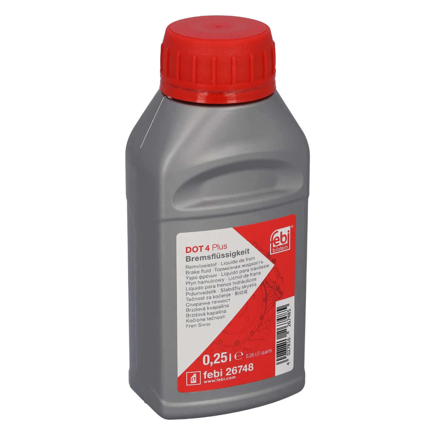 Febi Bilstein - 26748 - Bremsflüssigkeit, DOT4 Plus