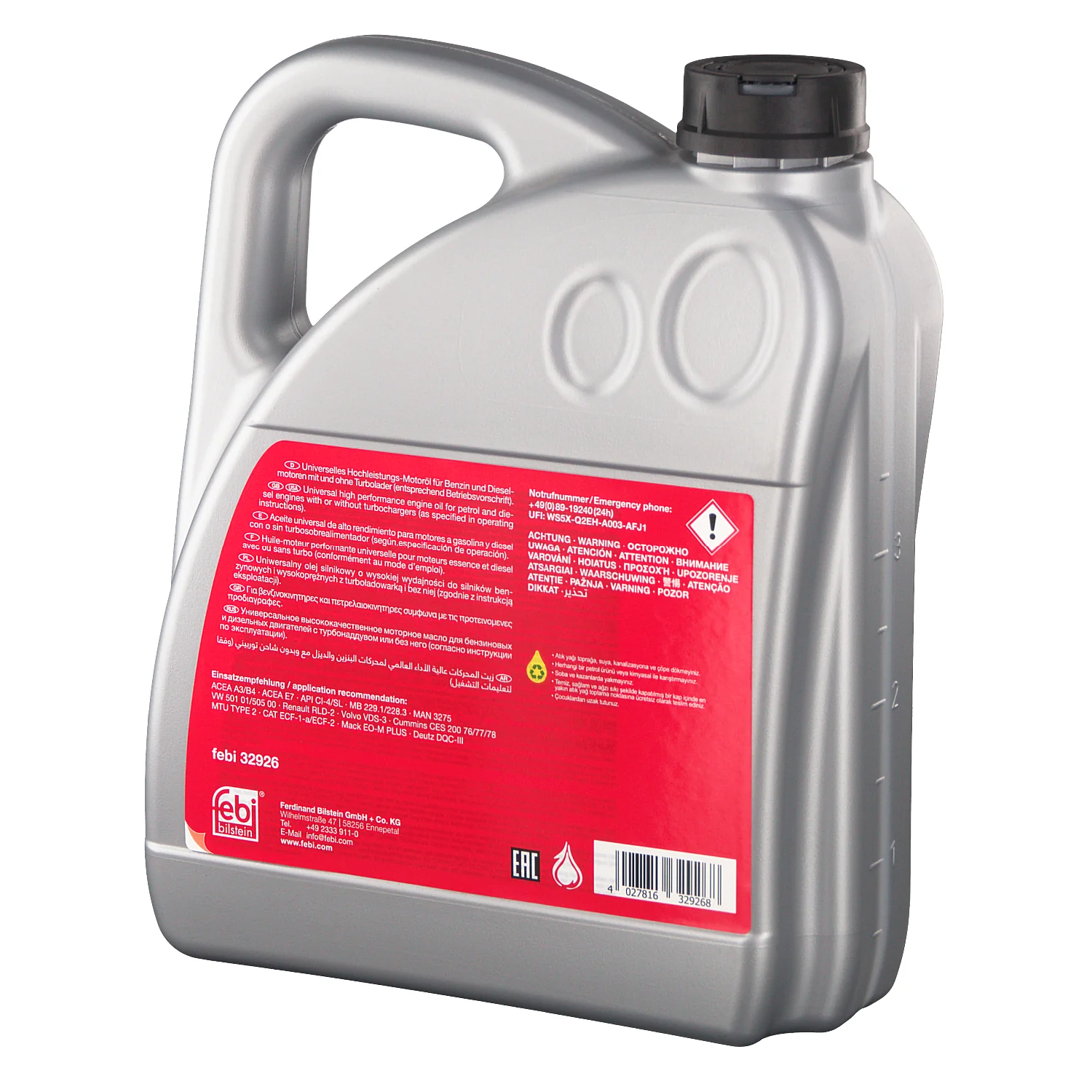 Febi Bilstein - 32926 - Motoröl, SAE 15W-40