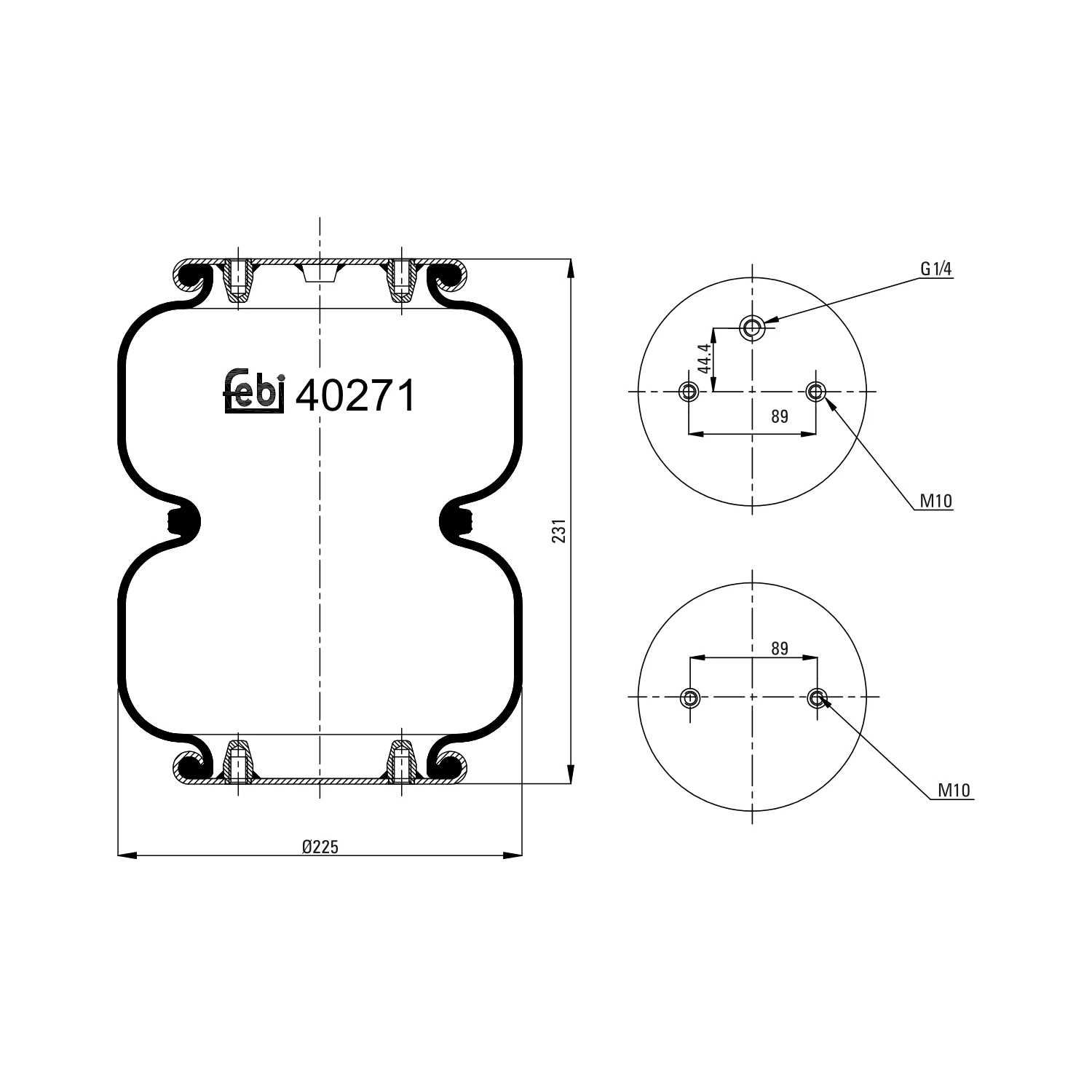 Febi Bilstein - 40271 - Luftfederbalg