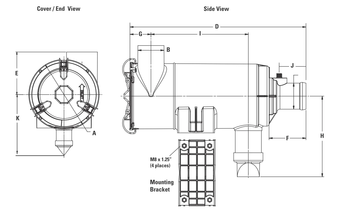 Donaldson - B080080 - Luftfilter (Cycloflow XRB)